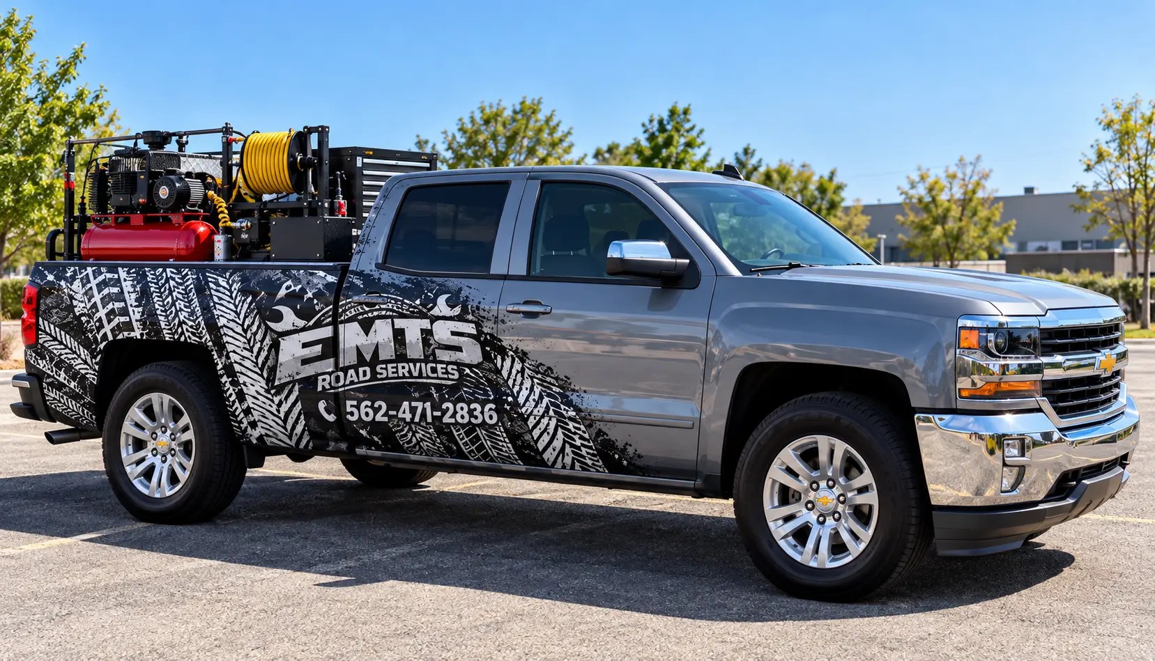 EMTS mobile roadside service truck